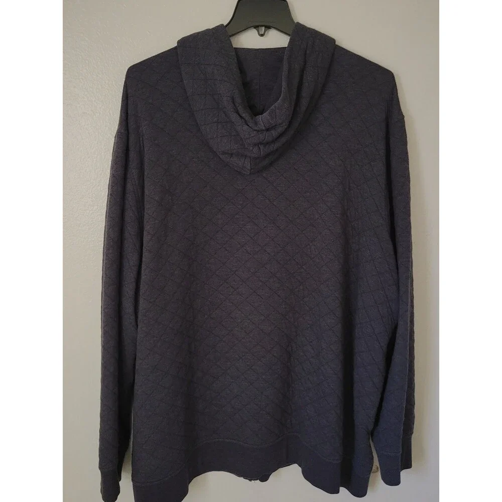 Men's Original Penguin Grey Full Zip Hoodie Size 3XLT Big & Tall By Munsingwear - Picture 6 of 7
